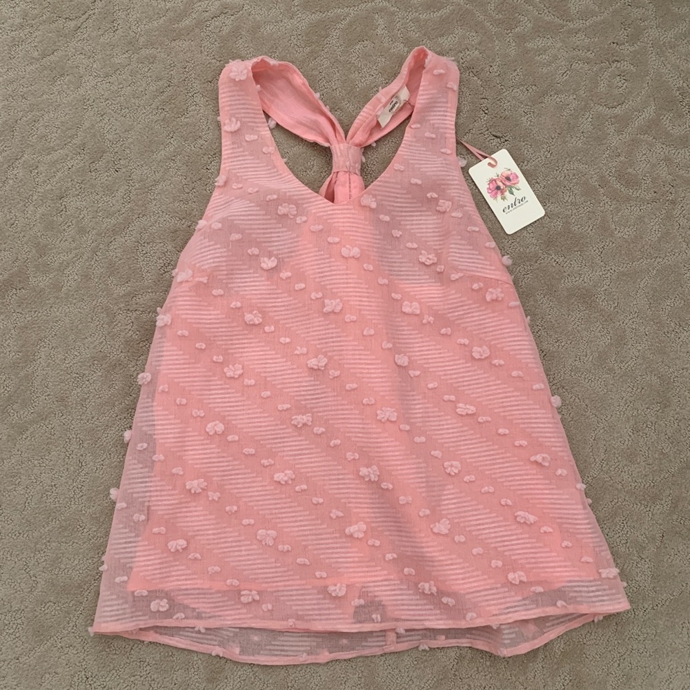 ENTRO- Bubble Gum Pink Blouse